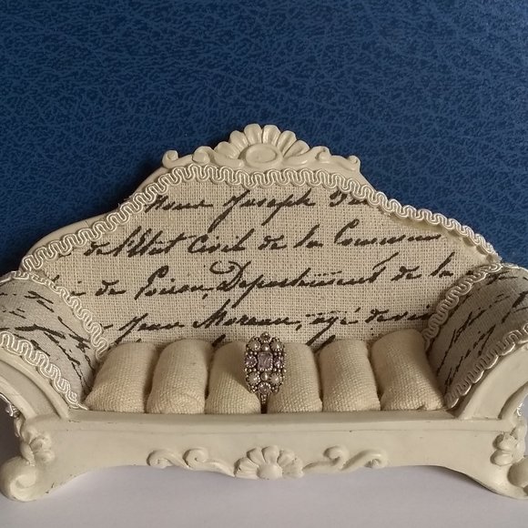Victorian Amethyst and Pearl Silver Ring - Picture 4 of 6